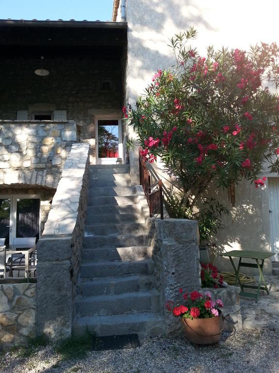 Le Mas De La Colombe Grospierres Exterior foto